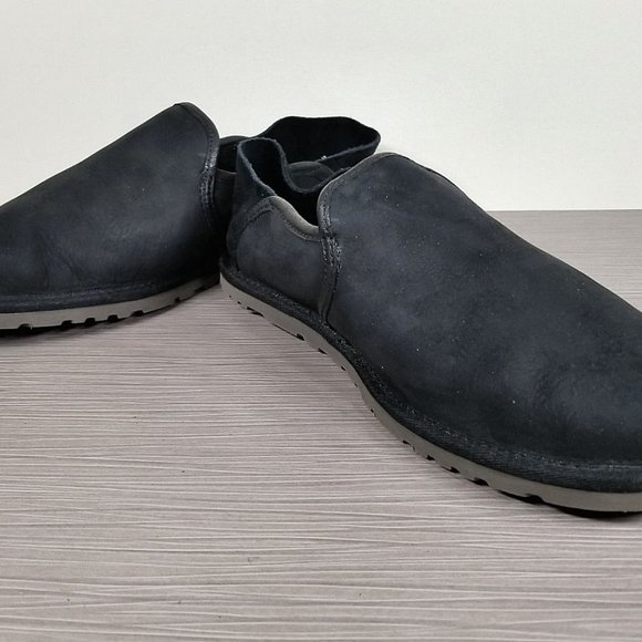 UGG Cooke Slipper, Black leather, Mens Size 8 / 40.5 - Picture 4 of 10